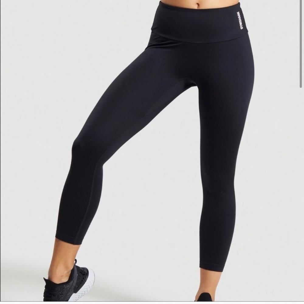 GymShark Training 7/8 Cropped Black Legging
